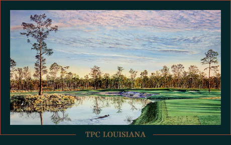 TPC Louisiana painting by Jim Fitzpatrick